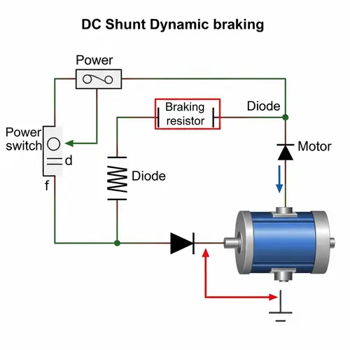 DC Shunt Dynamic Braking Circuit Design with Essential Components