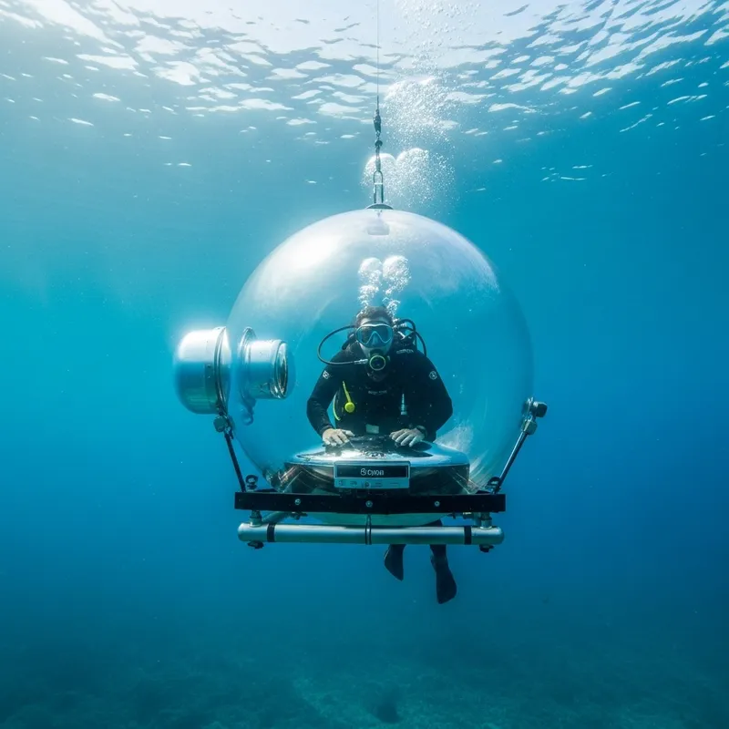 Immerse Yourself: Diving in Oxygen Bubble Underwater Adventure