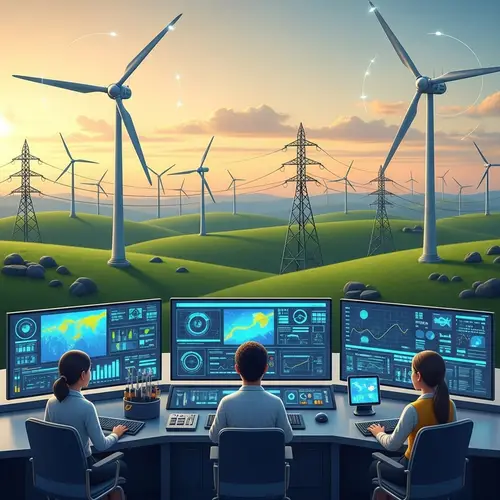 Smart Grid Wind Energy: Harnessing the Breeze