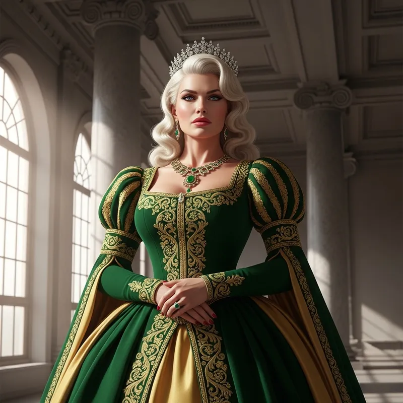 Queen Charlize Theron Inspired: Elegant Blonde Actress Look