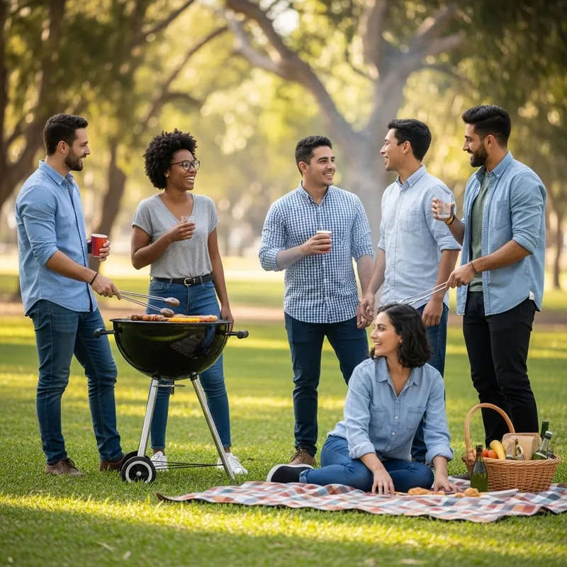 Cheerful Friends Enjoying a Day Outdoors