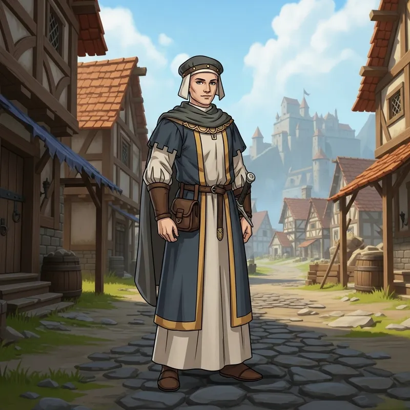 Medieval Human Character Design for 2D Video Game