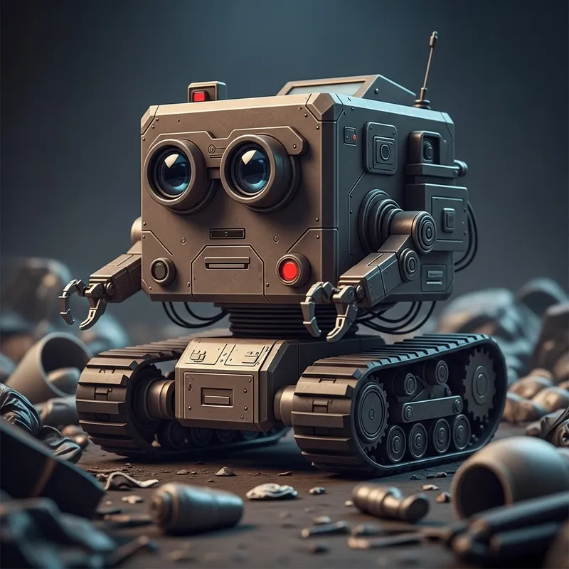 Cute Wall-E Drawing for Innovative Waste Management