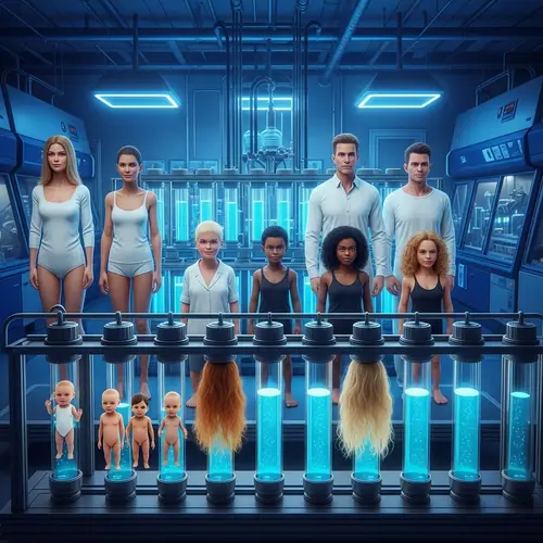 Genetic Clones: Advanced Human Cloning in Science Lab