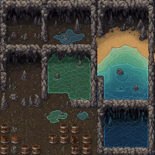Pirate Themed Cave Environment Tiles