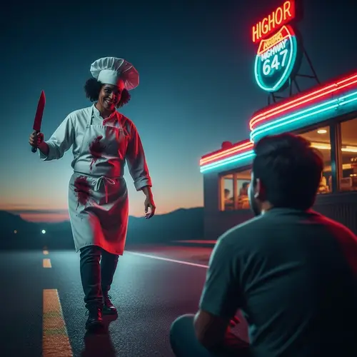 Haunting Chef: A Chilling Horror Scene