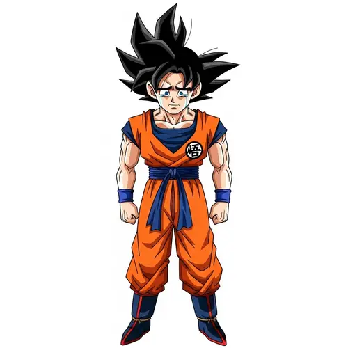 Sad Goku Crying - Dragon Ball Character in Tears