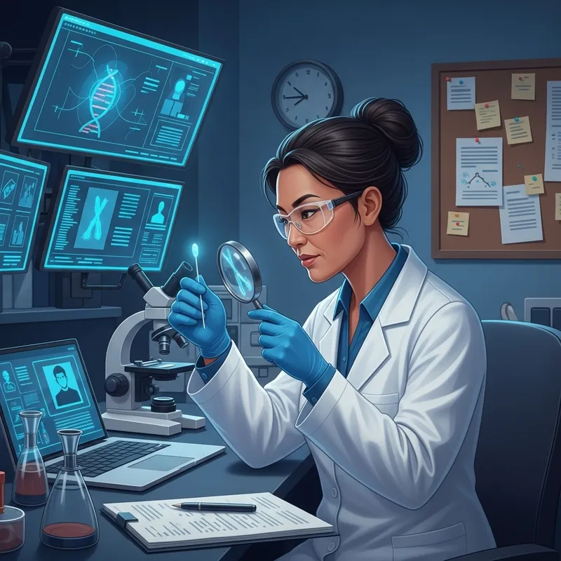 Criminologist in Action - Studying DNA Evidence