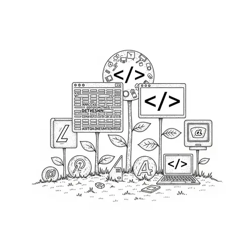 Forest Clearing Web Programming & Computer Technology Symbols