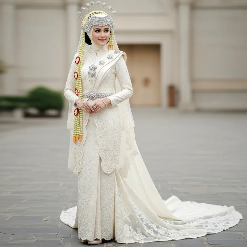 Elegant Busana Melayu Wedding Dress | Traditional Bridal Attire
