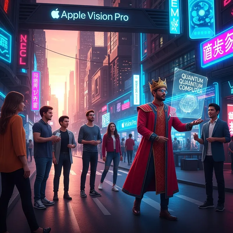 Embracing Quantum Computing in Apple Vision Pro Cityscape