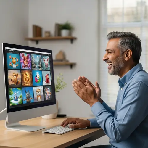 Creative Image Generation with AI: A Man's Journey