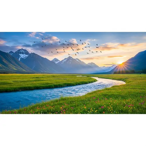 Breathtaking Natural World bathed in Soft Light