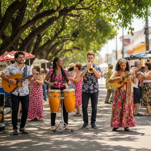 Vibrant Brazilian Street Music Scene
