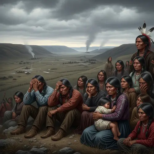 Upset Native Americans Losing Territory