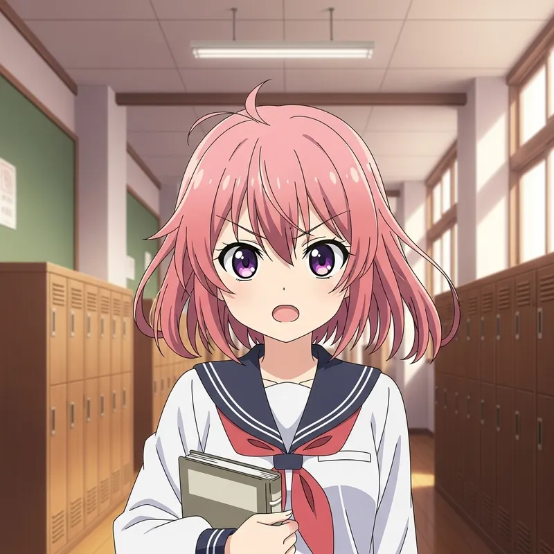 Anime Girl in Sailor Uniform - A Study Inspiration