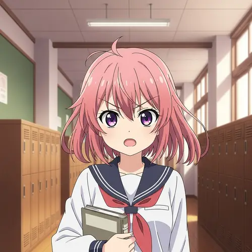 Anime Girl in Sailor Uniform - A Study Inspiration