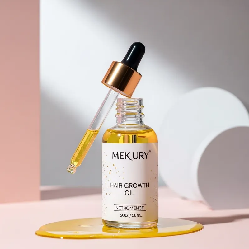 Lush Hair Growth Elixir in Dropper Bottle | Elegant Studio Photography