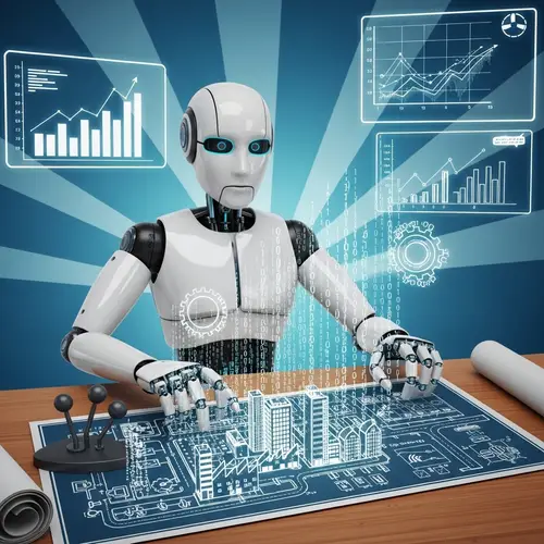 AI Technology Optimizing Business Plan | Corporate Zone Visualization