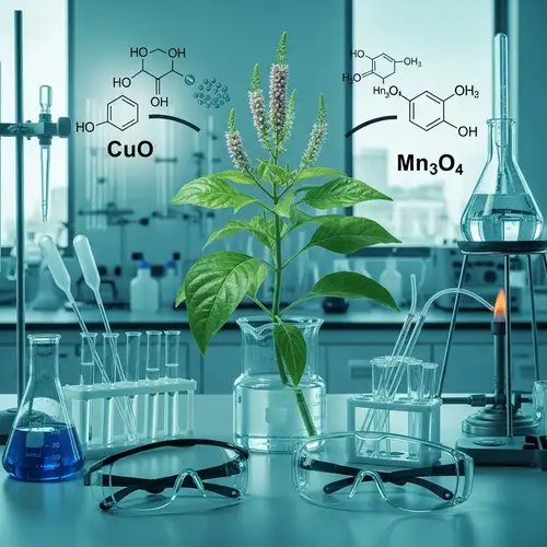 Justicia Adhatoda Plant Green Synthesis for CuO and Mn3O4 Nanoparticles