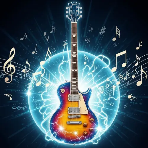 Eye-Catching Electric Guitar | Music Potential Illustration