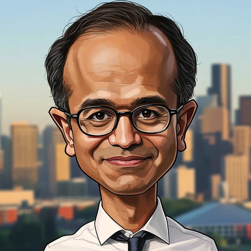 Satya Nadella Caricature Art