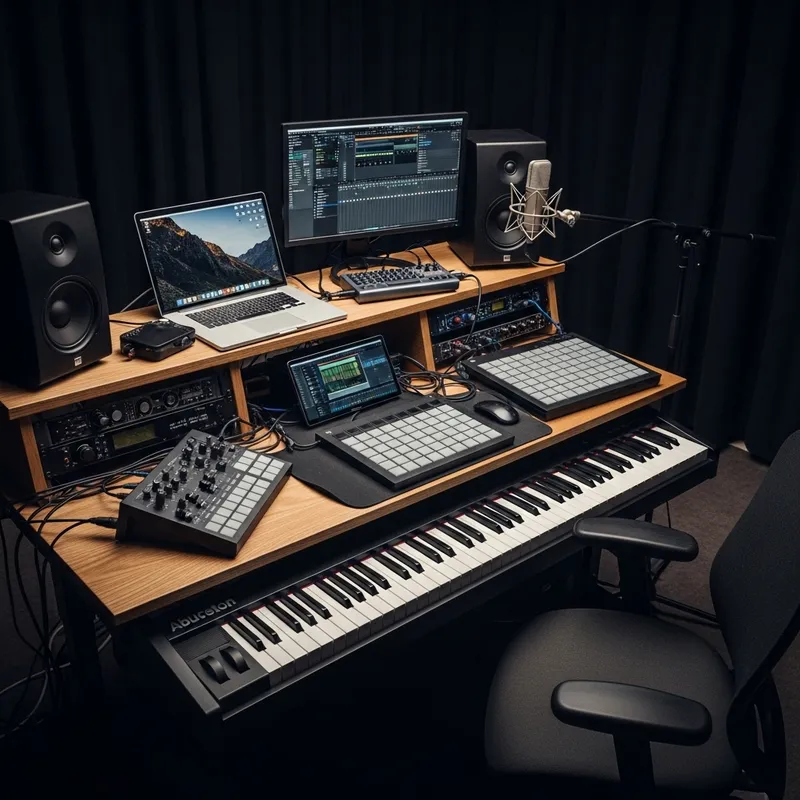 Creative Stage Plot for Music Production Setup