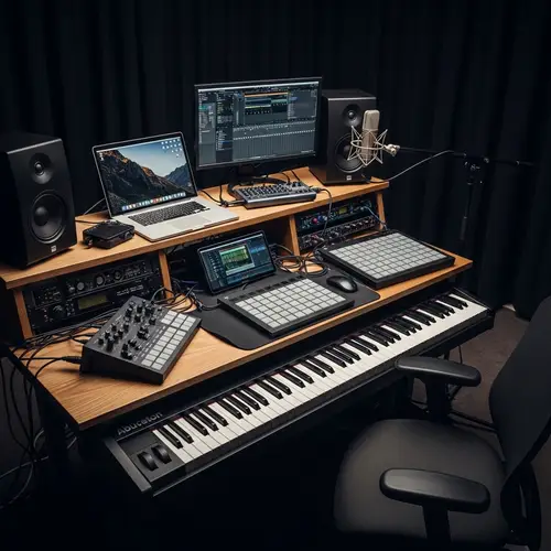 Creative Stage Plot for Music Production Setup