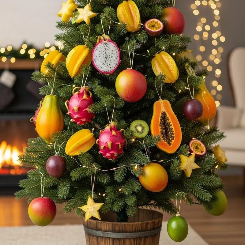 Exotic Fruits Christmas Tree Decoration