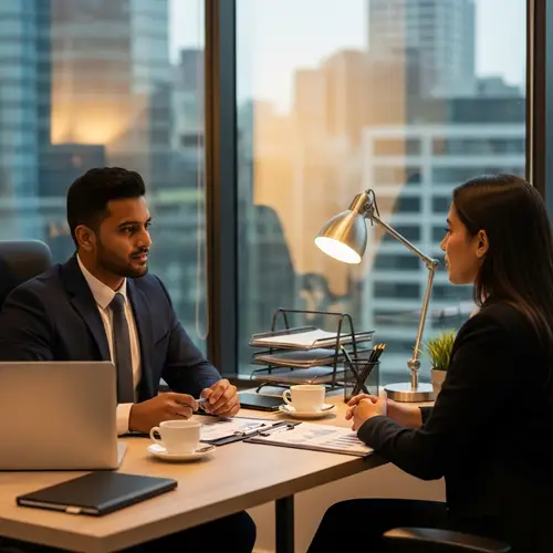 Professional Financial Advising in Thriving Cityscape Setting