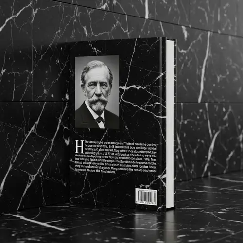 Black Marble Stone Book Design - Realistic Details & Textures
