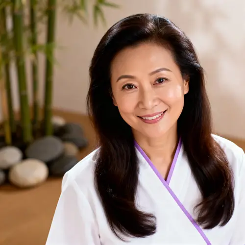 Serene Headshots of a Skilled Massage Therapist