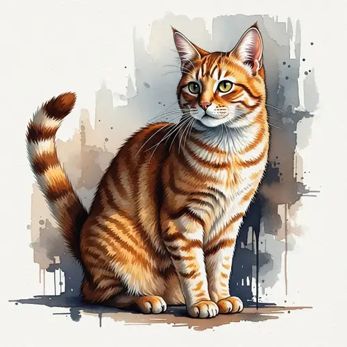 Lost Cat Watercolor Art: A Touch of Melancholy