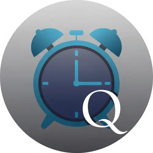 Circular Watch Alarm Icon Design - 128x128 PNG