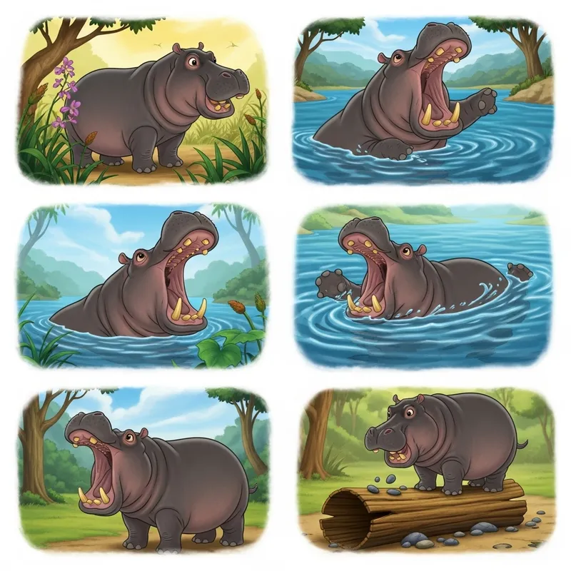 Harold the Curious Hippo Explores the World | Adventure Scenes