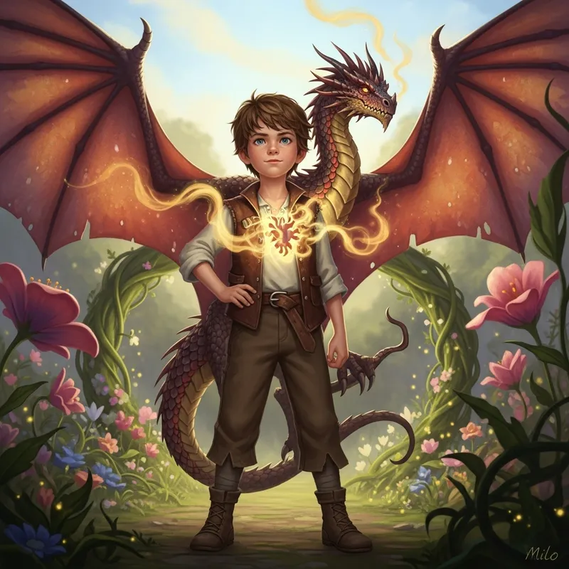 Milo: Heart as Bold as a Dragon - Courageous Young Boy