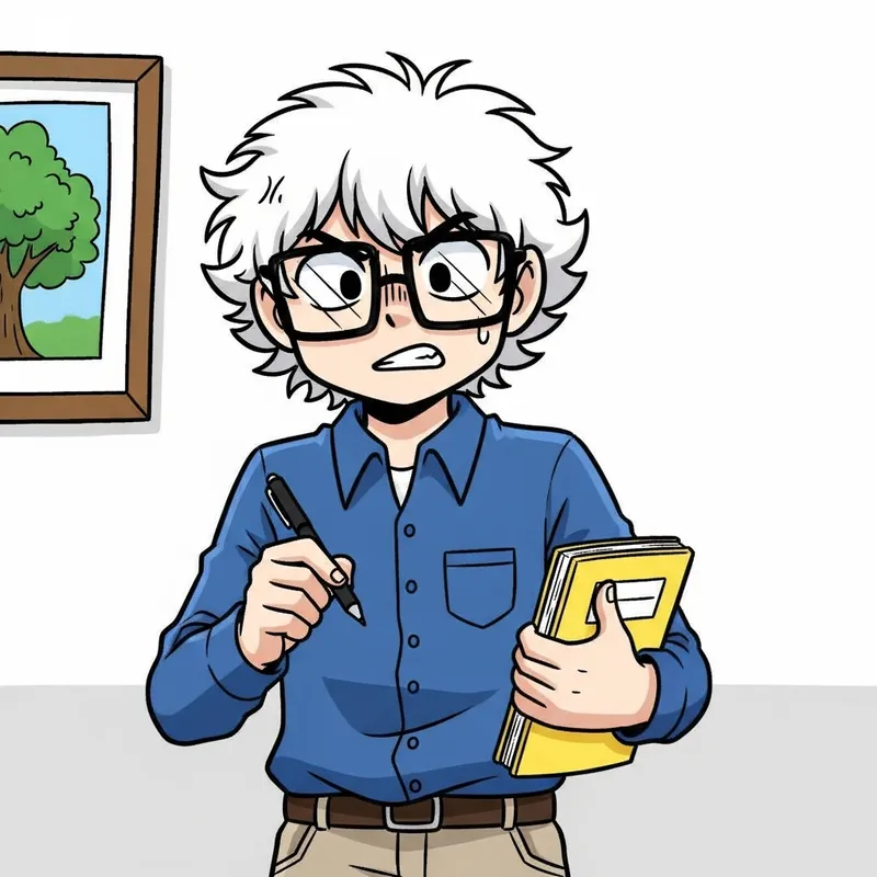 Raymod - Intense Learner Doodle Character