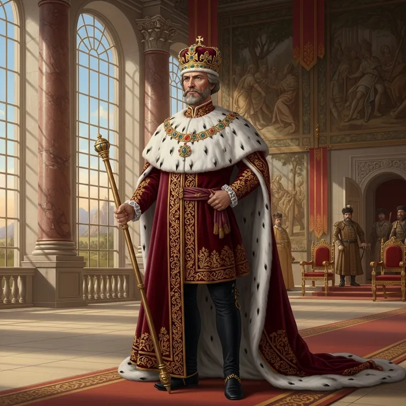 Al Sidi Ali Bin Sameh Kingdom's Monarch in Regal Attire