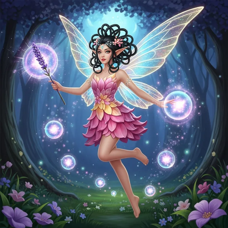 Powerful Fairy with Shimmering Wings