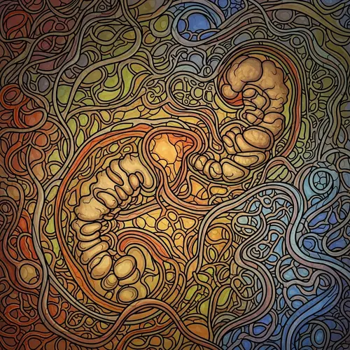 Abstract Embryonic Growth Art | Organic Forms & Shapes