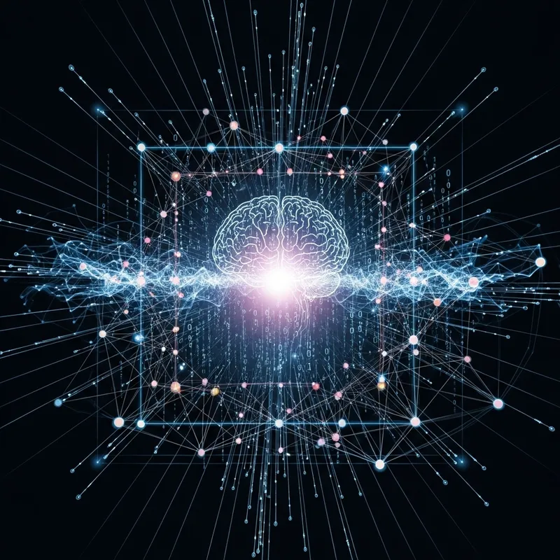 Neon Circuits: Abstract Representation of AI