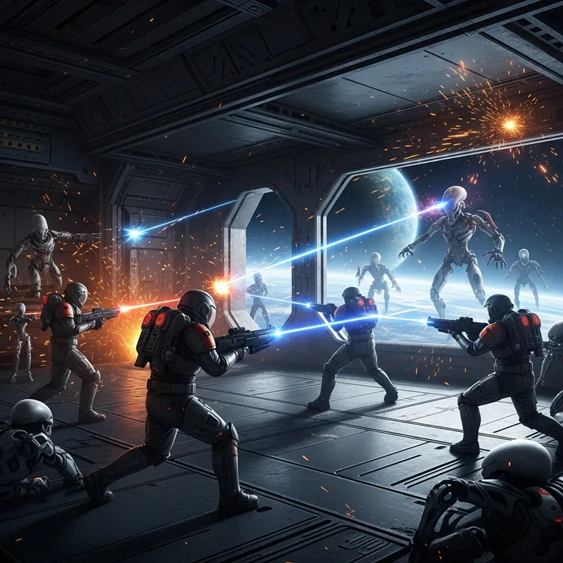 Epic Space Battle: Soldiers vs Alien Robots Epic Space Battle: Soldiers vs Alien Robots