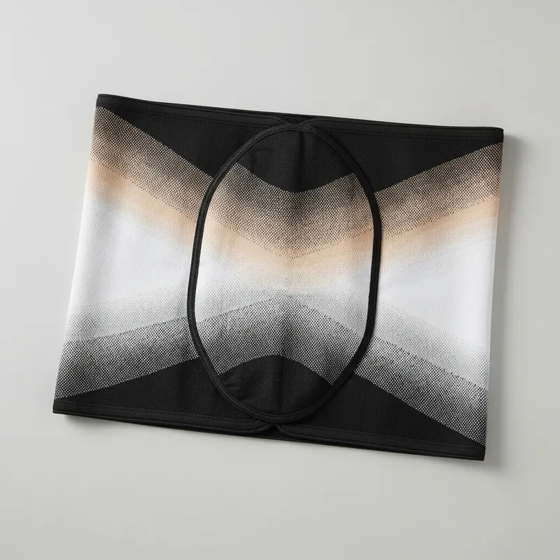 Three-Tone Body-Shaping Wrap: Black, Beige & White Colors Three-Tone Body-Shaping Wrap: Black, Beige & White Colors