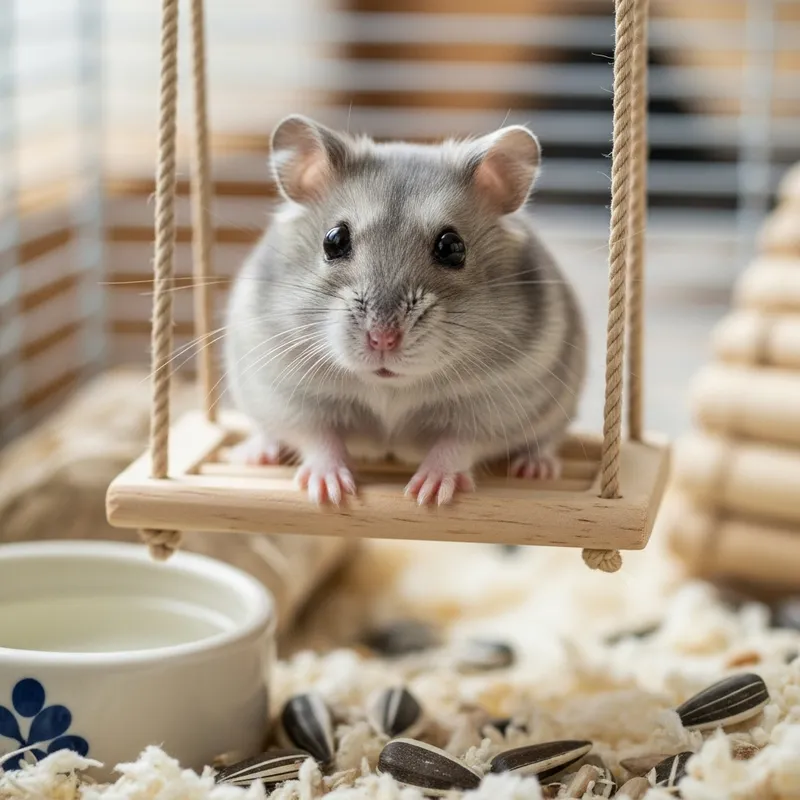 Cute Gray Hamster: Adorable Pet Images