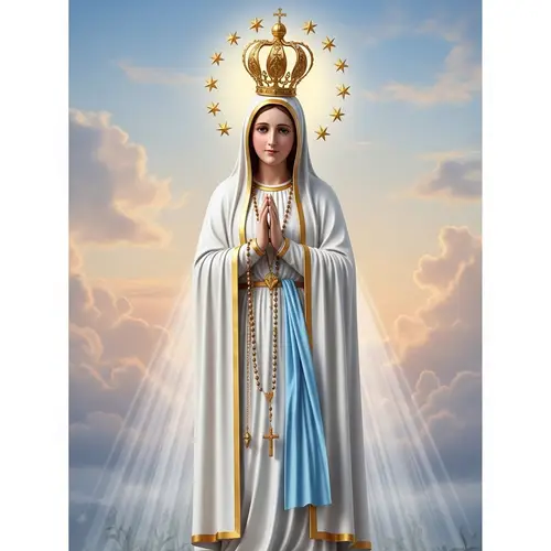 La Virgen de Fatima: A Serene Devotional Icon