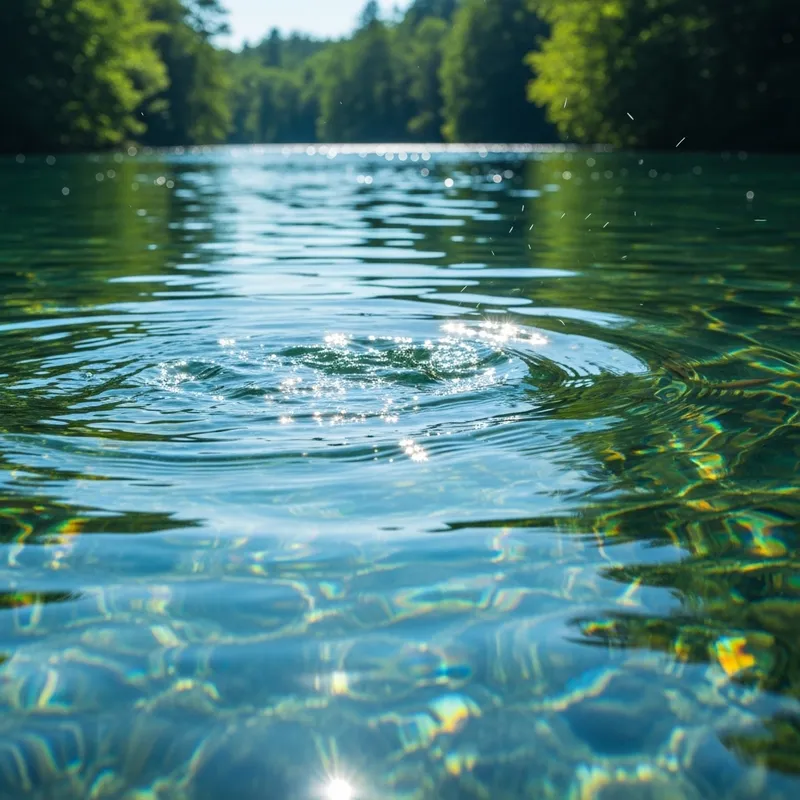Tranquil Crystal Clear Water: Mesmerizing Natural Serenity