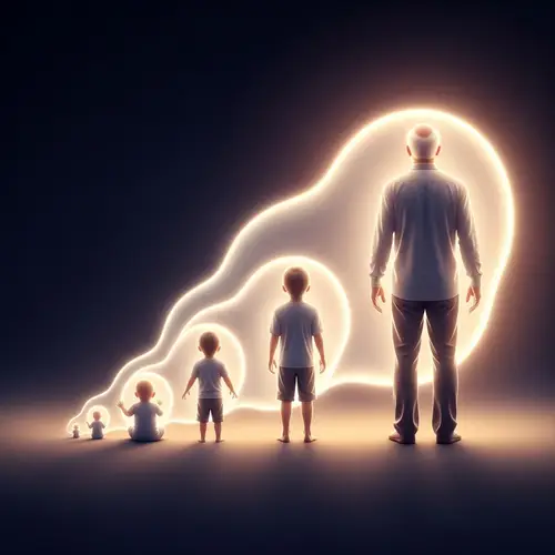 Man's Life Journey with a Glowing Soul – Spiritual Growth Story