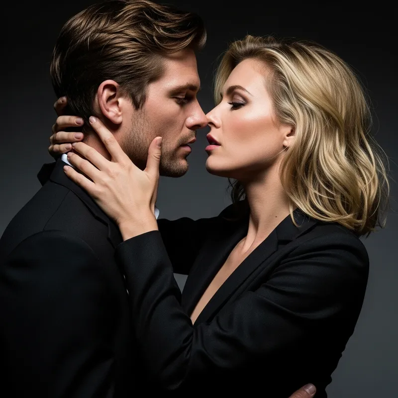 Passionate Embrace: Australian Man & Madison Beer in Vogue Style Photo