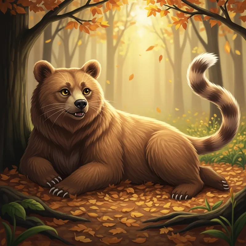 Beer Cat: Mythical Creature Enjoying Nature