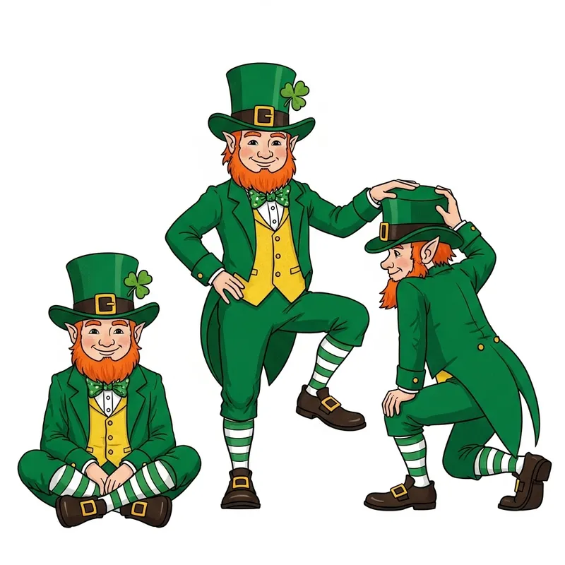 Leprechaun Fun & Festive Illustration | Playful Hand-Drawn Scene